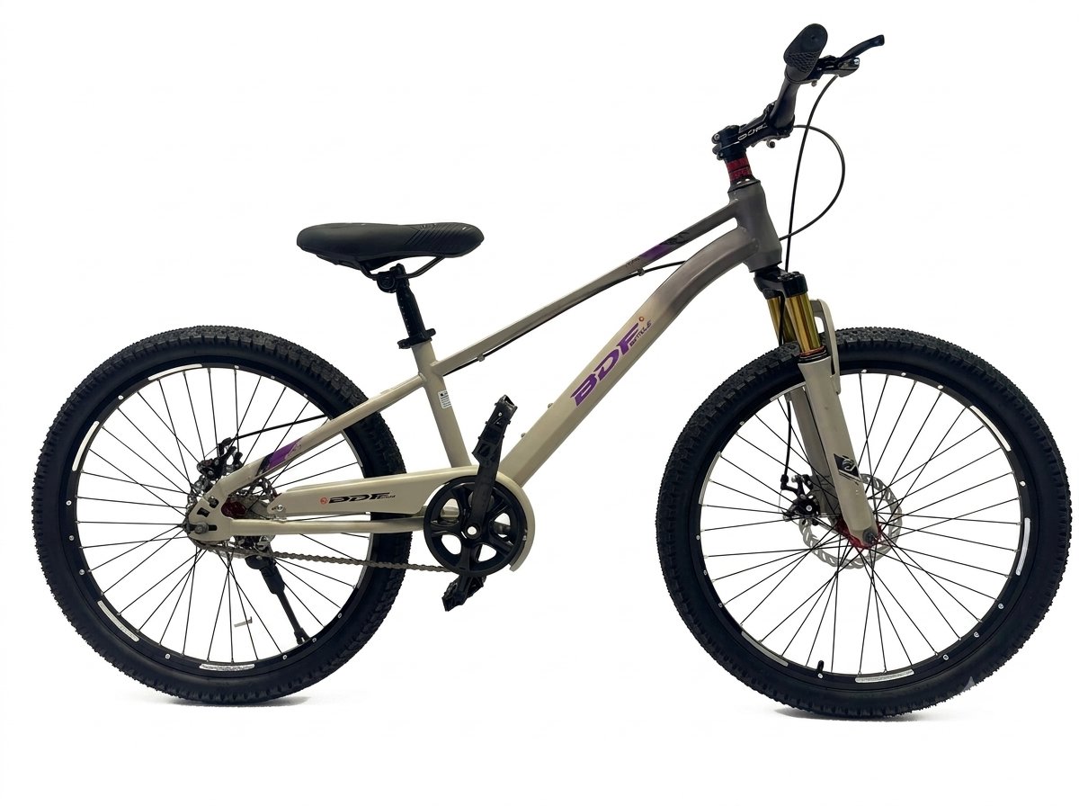 BDF 24" Grey Purple Front Shock Bicycle