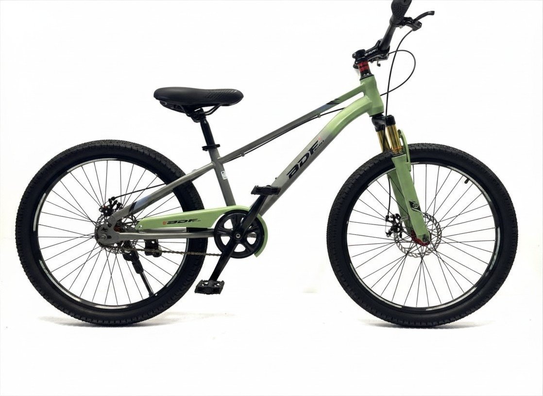 BDF 24" Grey Sea Green Mountain Bike with Front Shock