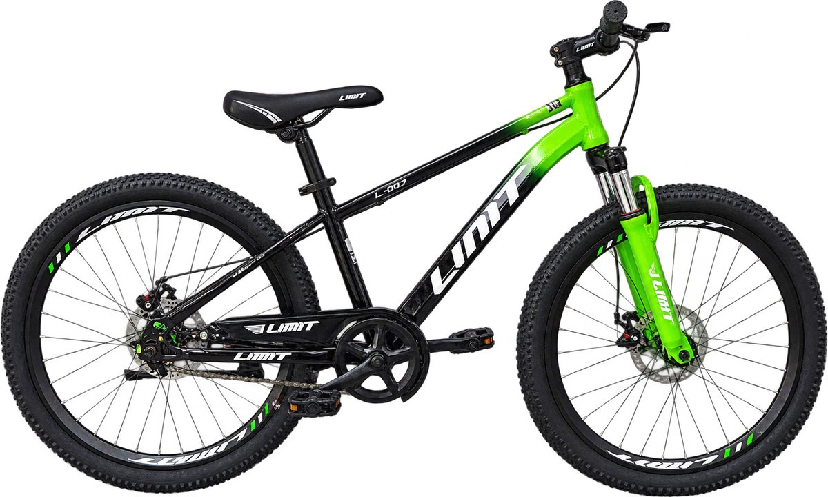 Limit 24" Green Black Front Shock Bicycle