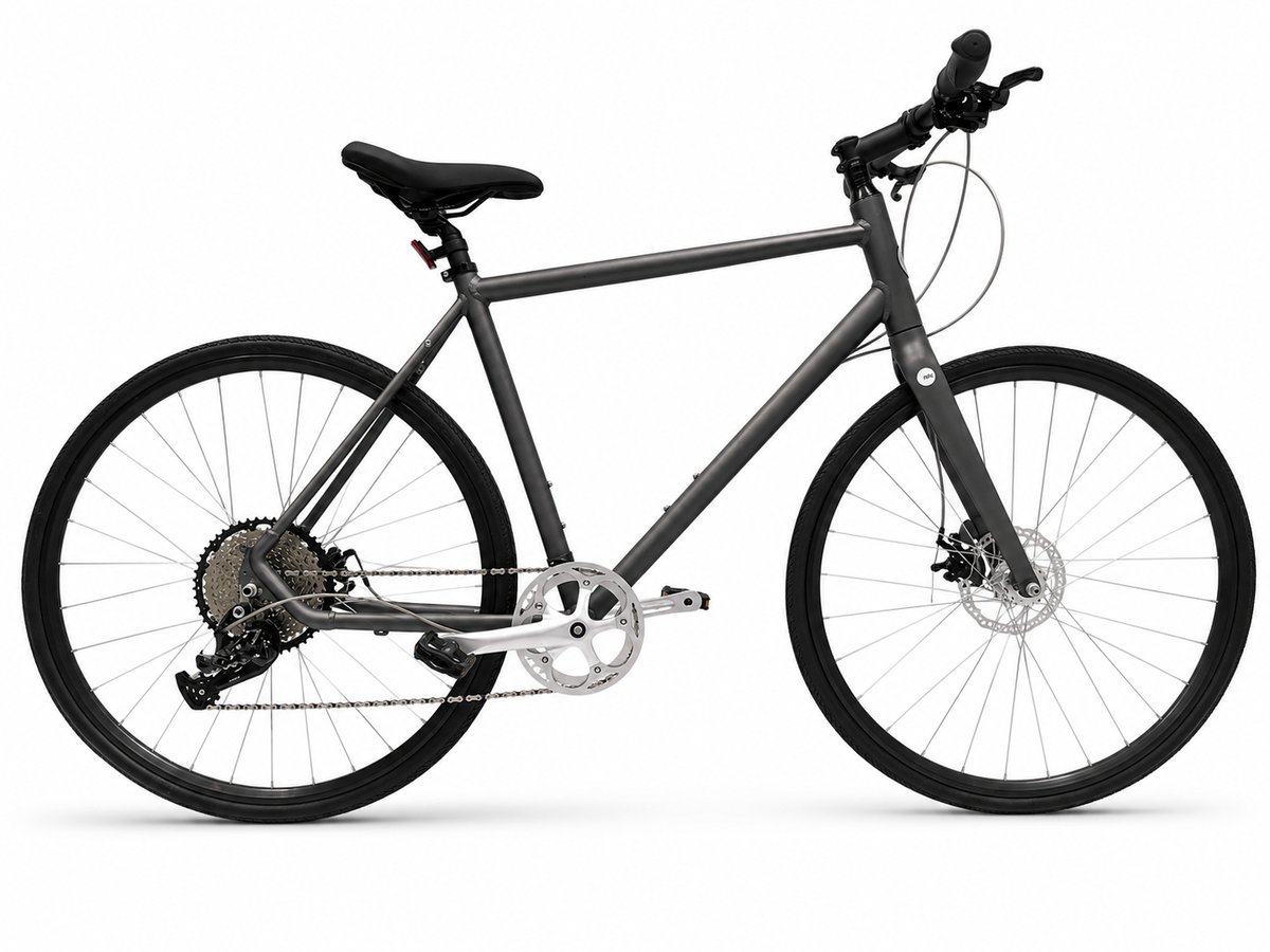 Roll:Mate Grey Hybrid Bicycle 11 Speed Lightweight Alloy Frame