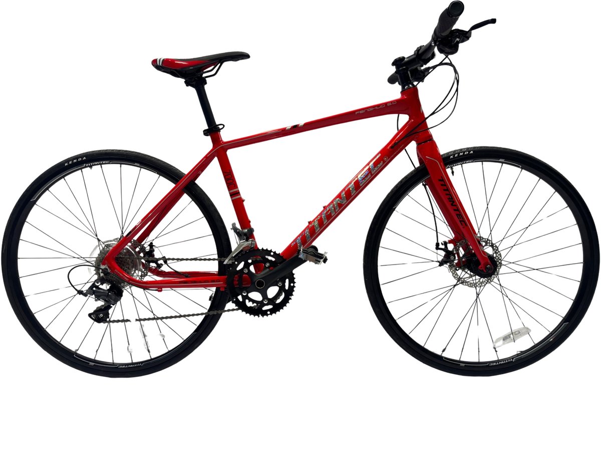 TITANTEC FENGHUO 6.0 700C Hybrid Bicycle Red